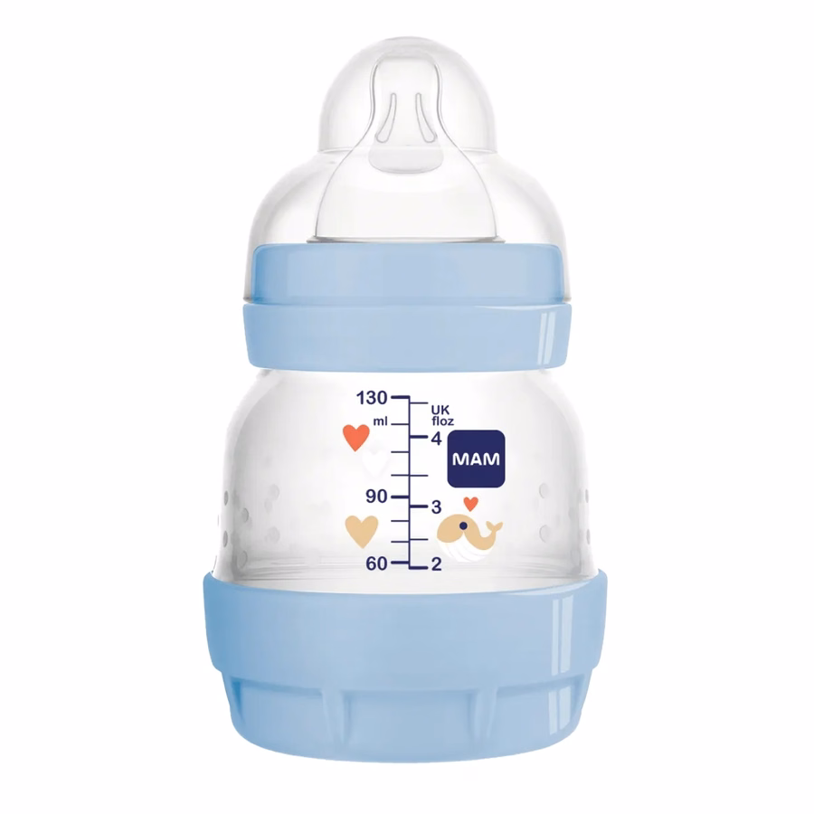 Mamadeira anticólica Mam Easy Start™ 130ml para bebês a partir de 0 meses, embalagem individual