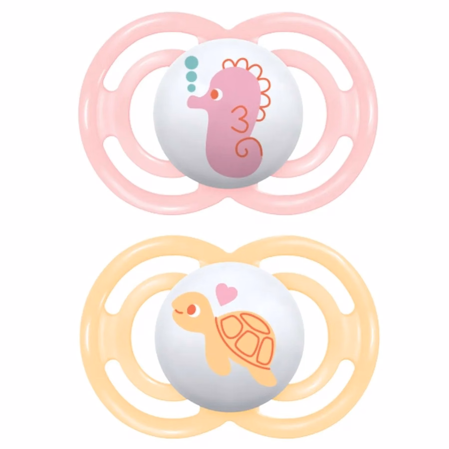Chupeta Mam Perfect para bebês a partir de 16 meses, conjunto com 2 unidades.