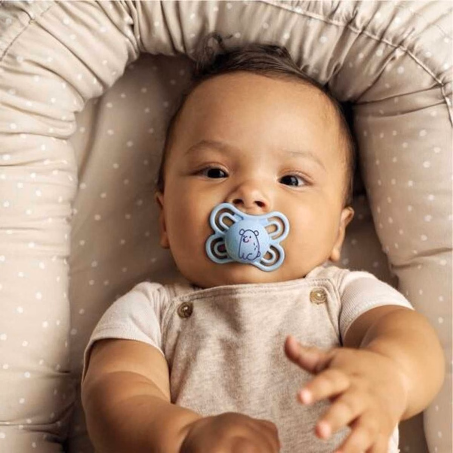 Chupeta Mam Perfect para bebês de 2 a 6 meses, conjunto com 2 unidades.
