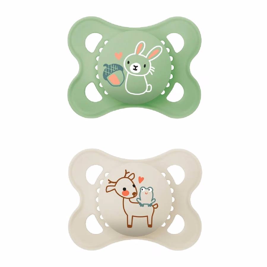 Chupeta Mam Original para bebês de 2 a 6 meses, conjunto com 2 unidades.
